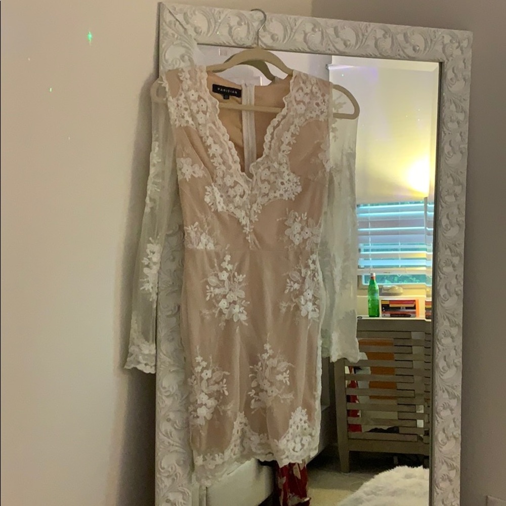 White and pink dress